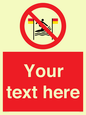 PL7401: Custom No surfing between the red and yellow flags