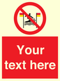 PL7401: Custom No surfing between the red and yellow flags