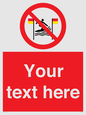 PL7401: Custom No surfing between the red and yellow flags