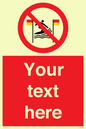 PL7401: Custom No surfing between the red and yellow flags