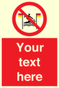 PL7401: Custom No surfing between the red and yellow flags
