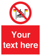 PL7401: Custom No surfing between the red and yellow flags