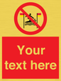 PL7401: Custom No surfing between the red and yellow flags