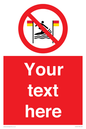 PL7401: Custom No surfing between the red and yellow flags