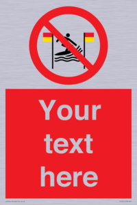 PL7401: Custom No surfing between the red and yellow flags