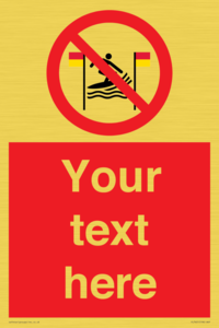 PL7401: Custom No surfing between the red and yellow flags