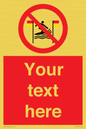 PL7401: Custom No surfing between the red and yellow flags