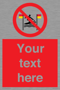 PL7401: Custom No surfing between the red and yellow flags