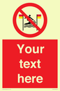 PL7401: Custom No surfing between the red and yellow flags