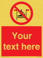 PL7401: Custom No surfing between the red and yellow flags