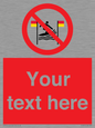 PL7401: Custom No surfing between the red and yellow flags