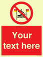 PL7401: Custom No surfing between the red and yellow flags