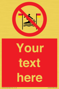 PL7401: Custom No surfing between the red and yellow flags