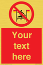 PL7401: Custom No surfing between the red and yellow flags