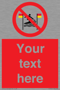 PL7401: Custom No surfing between the red and yellow flags