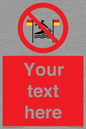 PL7401: Custom No surfing between the red and yellow flags