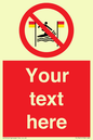 PL7401: Custom No surfing between the red and yellow flags