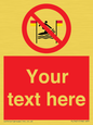 PL7401: Custom No surfing between the red and yellow flags