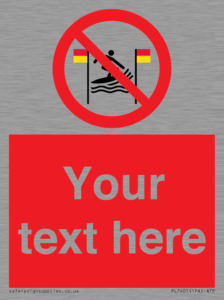 PL7401: Custom No surfing between the red and yellow flags