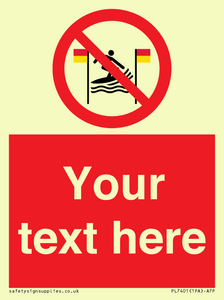 PL7401: Custom No surfing between the red and yellow flags