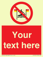 PL7401: Custom No surfing between the red and yellow flags