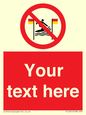 PL7401: Custom No surfing between the red and yellow flags