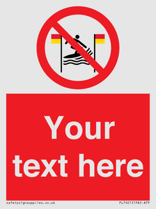 PL7401: Custom No surfing between the red and yellow flags