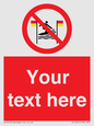 PL7401: Custom No surfing between the red and yellow flags