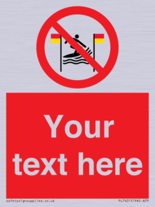 PL7401: Custom No surfing between the red and yellow flags
