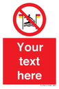 PL7401: Custom No surfing between the red and yellow flags