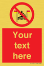 PL7401: Custom No surfing between the red and yellow flags