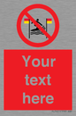 PL7401: Custom No surfing between the red and yellow flags