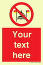 PL7401: Custom No surfing between the red and yellow flags