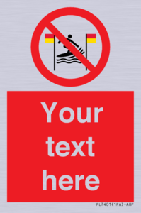 PL7401: Custom No surfing between the red and yellow flags