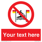 PL7401: Custom No surfing between the red and yellow flags