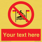 PL7401: Custom No surfing between the red and yellow flags