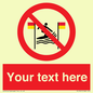 PL7401: Custom No surfing between the red and yellow flags