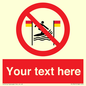 PL7401: Custom No surfing between the red and yellow flags