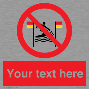 PL7401: Custom No surfing between the red and yellow flags