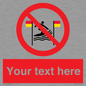 PL7401: Custom No surfing between the red and yellow flags