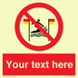 PL7401: Custom No surfing between the red and yellow flags