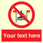 PL7401: Custom No surfing between the red and yellow flags