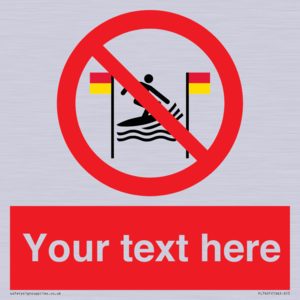 PL7401: Custom No surfing between the red and yellow flags