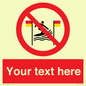 PL7401: Custom No surfing between the red and yellow flags