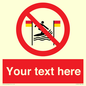 PL7401: Custom No surfing between the red and yellow flags