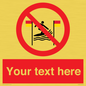 PL7401: Custom No surfing between the red and yellow flags