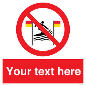 PL7401: Custom No surfing between the red and yellow flags