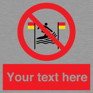 PL7401: Custom No surfing between the red and yellow flags