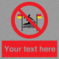 PL7401: Custom No surfing between the red and yellow flags