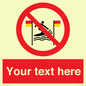 PL7401: Custom No surfing between the red and yellow flags